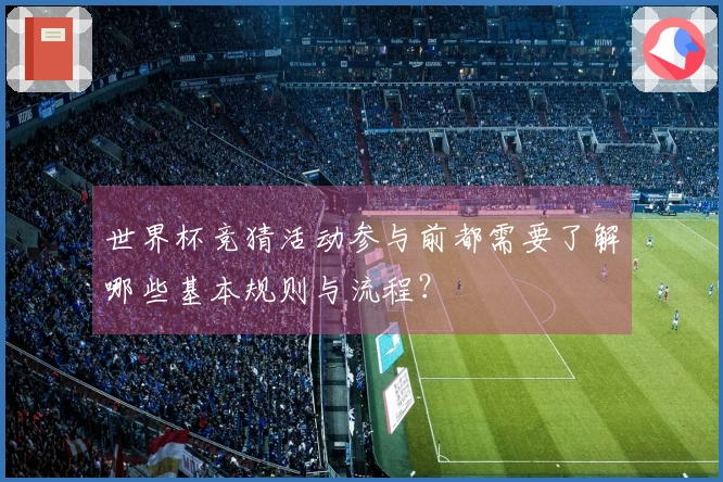 世界杯竞猜活动参与前都需要了解哪些基本规则与流程？