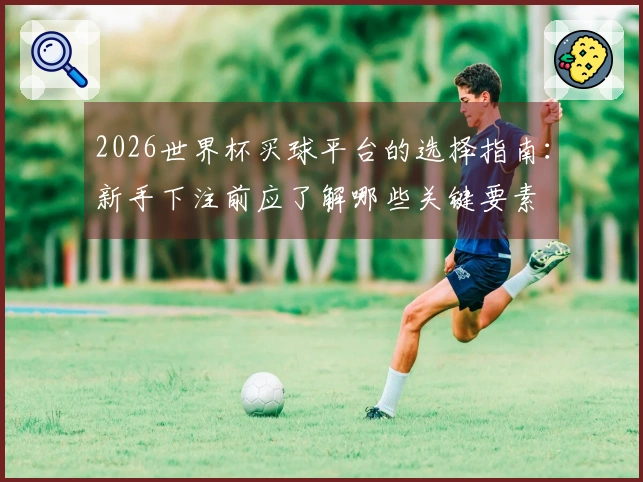2026世界杯买球平台的选择指南：新手下注前应了解哪些关键要素